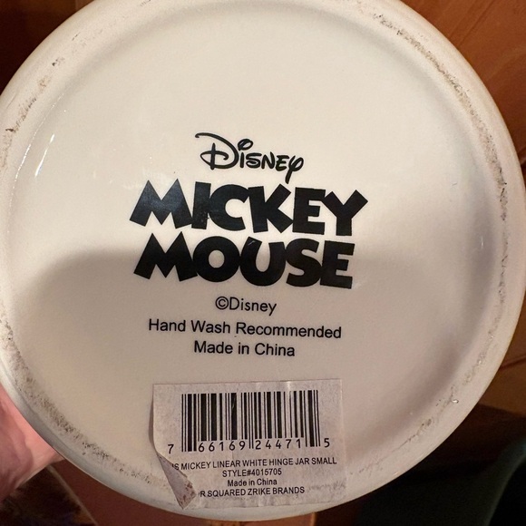 Disney Sketchbook Mickey Mouse ceramic canister 5” - Picture 8 of 10